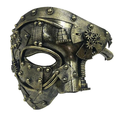 Steampunk  Phantom Masquerade Cosplay Medieval Retro Mask Ball Half Face Men Punk Costume Halloween Party Costume Props SS69