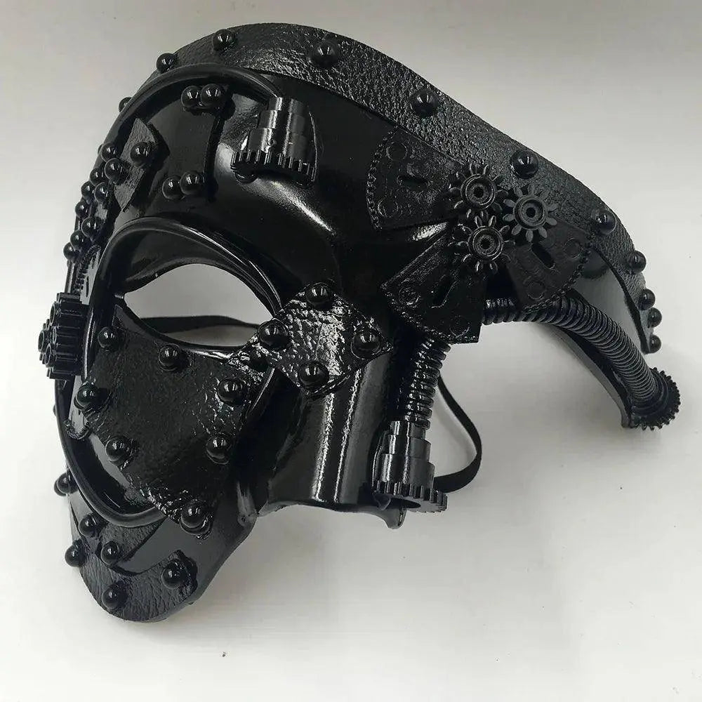 Steampunk  Phantom Masquerade Cosplay Medieval Retro Mask Ball Half Face Men Punk Costume Halloween Party Costume Props SS69