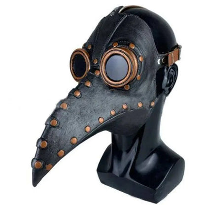 Steampunk Plague Doctor Mask Long Nose Bird Beak Leather Masks Cosplay Party Masquerade Halloween Carnival Costume Props SS69