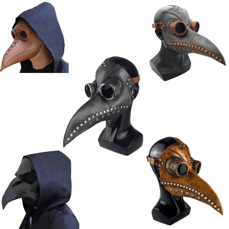 Steampunk Plague Doctor Mask Long Nose Bird Beak Leather Masks Cosplay Party Masquerade Halloween Carnival Costume Props SS69