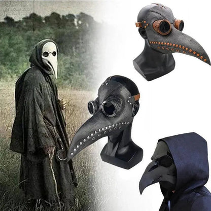 Steampunk Plague Doctor Mask Long Nose Bird Beak Leather Masks Cosplay Party Masquerade Halloween Carnival Costume Props SS69