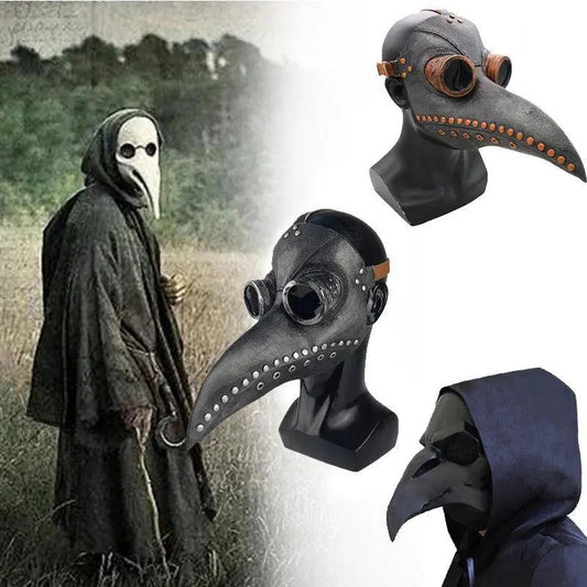Steampunk Plague Doctor Mask Long Nose Bird Beak Leather Masks Cosplay Party Masquerade Halloween Carnival Costume Props SS69