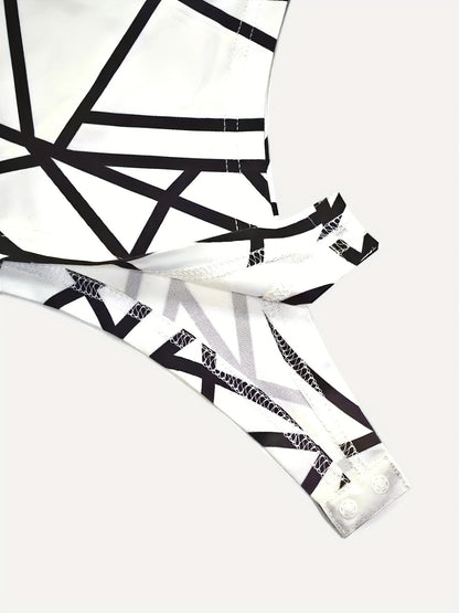 Striking Red Spider Web Mesh Bodysuit for Women - High Neck, Long Sleeve, See-Through Design - Ideal for Halloween, Parties & Cosplay, Stretchy Polyester Blend, Machine Washable, Halloween Costume | Sexy Bodysuit | Seethrough SS69