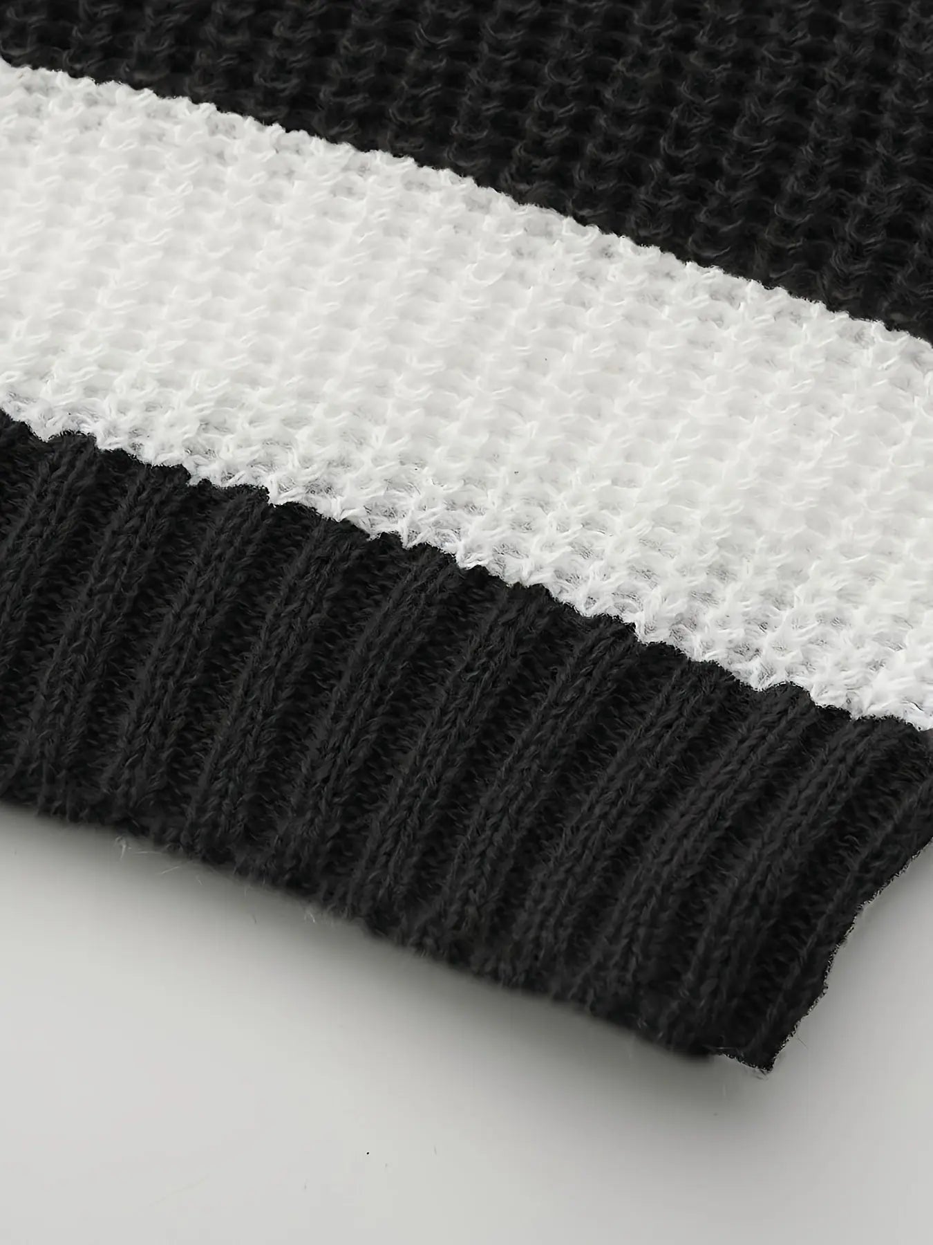 Stripe Print Boat Neck Sweater, Y2K Long Sleeve Crop Sweater For Spring & Fall, Women's Clothing - SS69