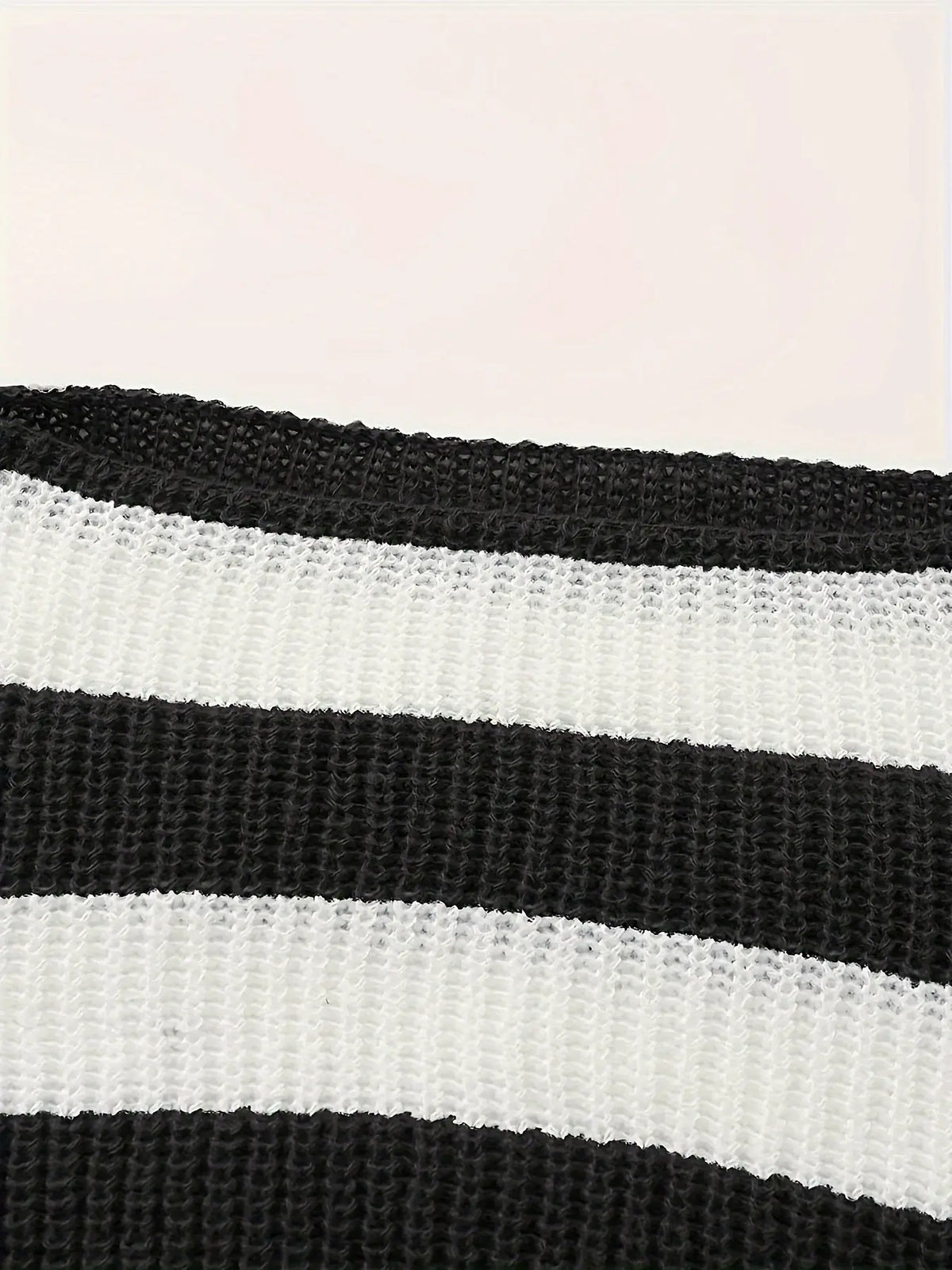 Stripe Print Boat Neck Sweater, Y2K Long Sleeve Crop Sweater For Spring & Fall, Women's Clothing - SS69