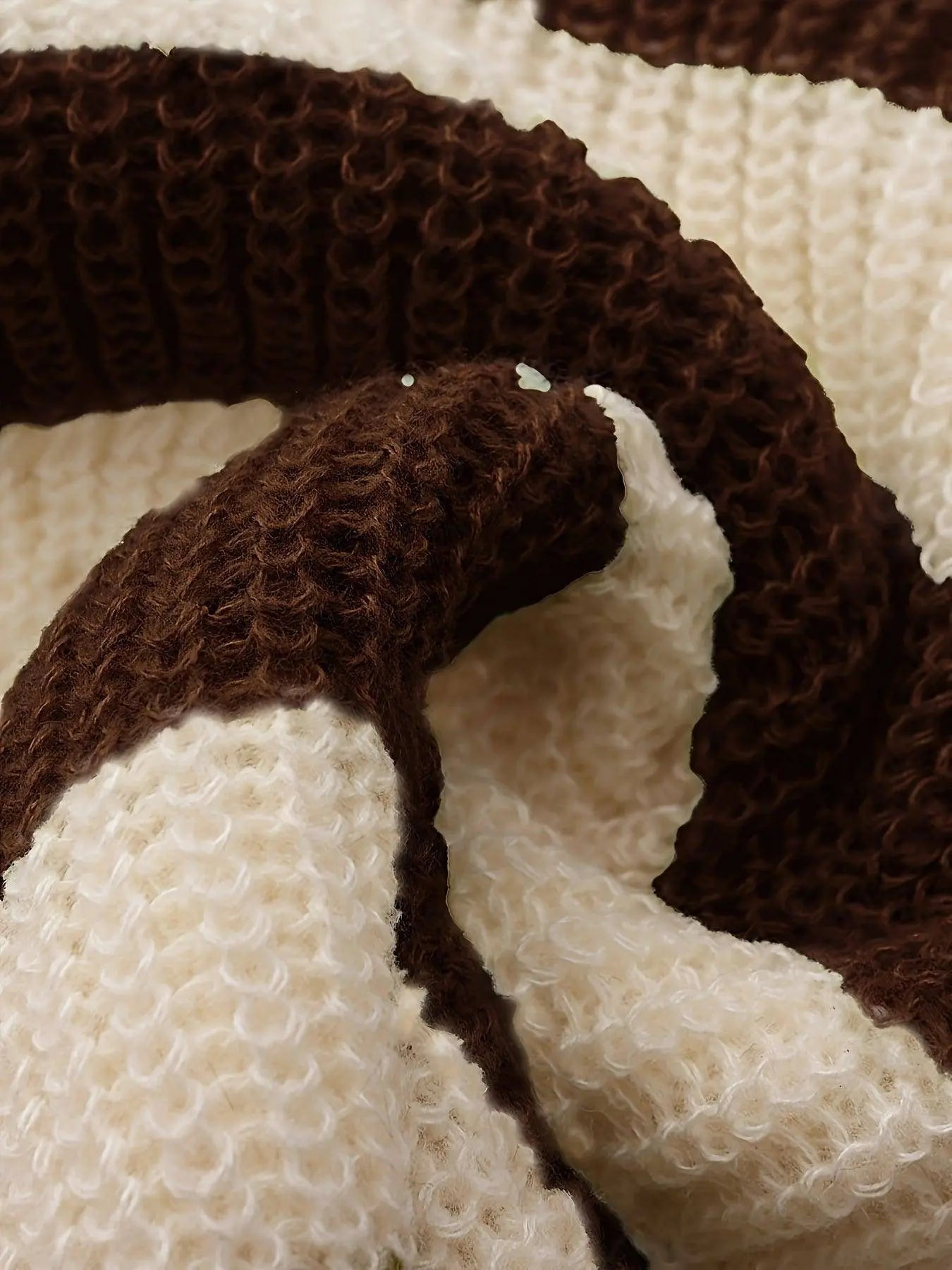 Stripe Print Boat Neck Sweater, Y2K Long Sleeve Crop Sweater For Spring & Fall, Women's Clothing - SS69