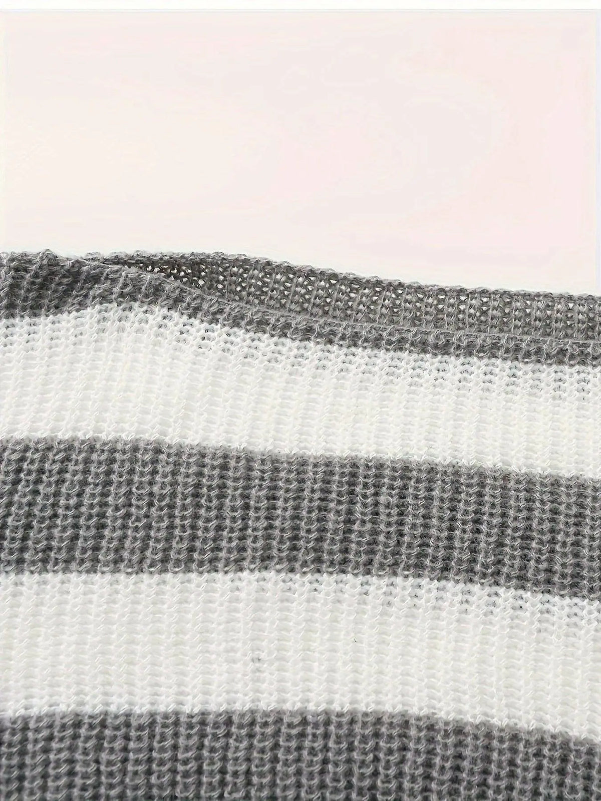 Stripe Print Boat Neck Sweater, Y2K Long Sleeve Crop Sweater For Spring & Fall, Women's Clothing - SS69