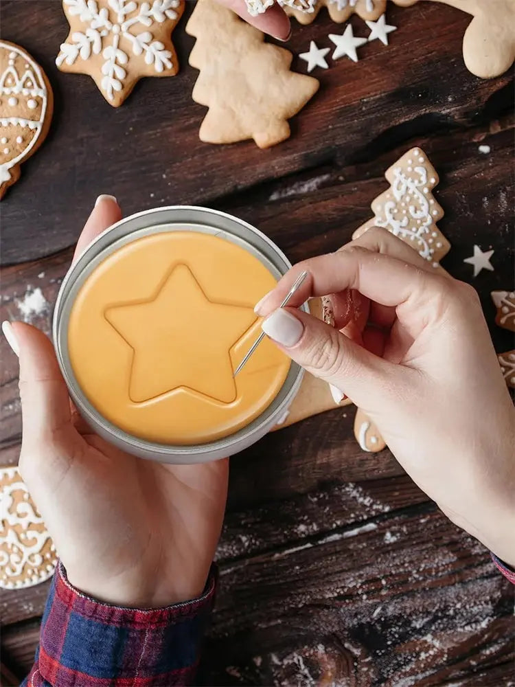 Sugar Cookie Mold Candy Maker Biscuit Korean Honeycomb Cookies Stainless Steel Game Kit For Squid TV Fans and Kids SS69