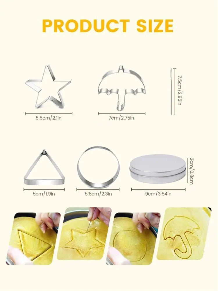 Sugar Cookie Mold Candy Maker Biscuit Korean Honeycomb Cookies Stainless Steel Game Kit For Squid TV Fans and Kids SS69