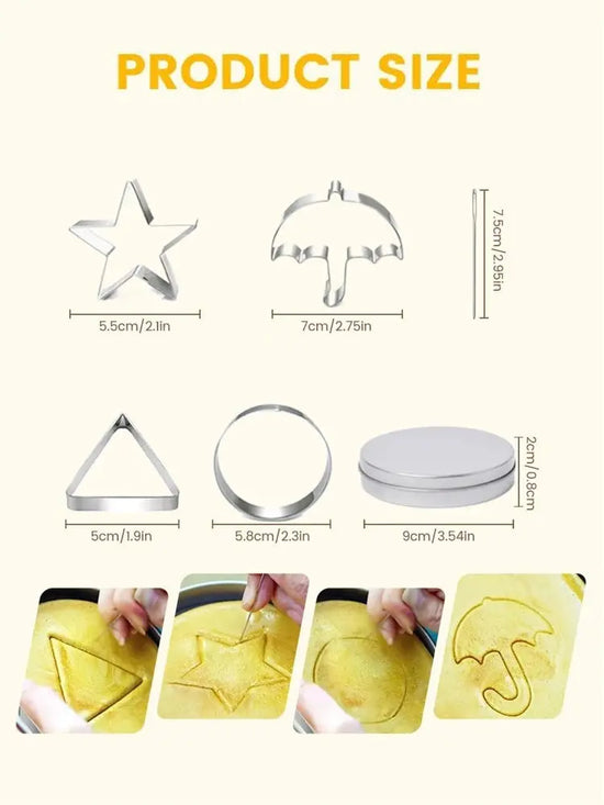 Sugar Cookie Mold Candy Maker Biscuit Korean Honeycomb Cookies Stainless Steel Game Kit For Squid TV Fans and Kids SS69