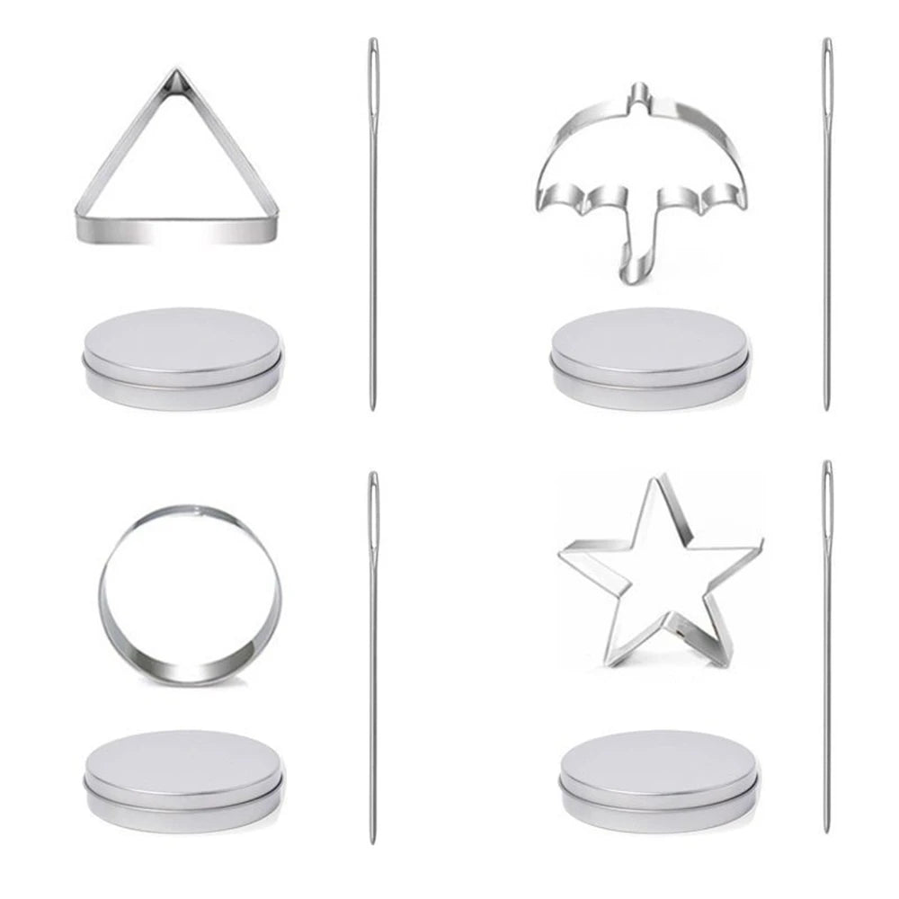 Sugar Cookie Mold Candy Maker Biscuit Korean Honeycomb Cookies Stainless Steel Game Kit For Squid TV Fans and Kids SS69 12.69 1 set