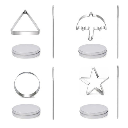 Sugar Cookie Mold Candy Maker Biscuit Korean Honeycomb Cookies Stainless Steel Game Kit For Squid TV Fans and Kids SS69 12.69 1 set