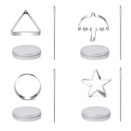 Sugar Cookie Mold Candy Maker Biscuit Korean Honeycomb Cookies Stainless Steel Game Kit For Squid TV Fans and Kids SS69 12.69 1 set