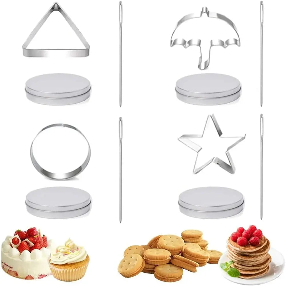 Sugar Cookie Mold Candy Maker Biscuit Korean Honeycomb Cookies Stainless Steel Game Kit For Squid TV Fans and Kids SS69