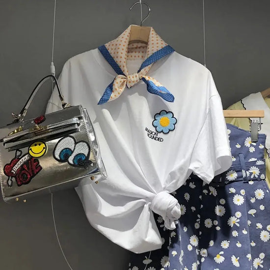 Summer Women's Shirt Bohemian Holiday Style Embroidered Tassel Chiffon Cardigan New Waist Female Slim Short Tops E015 SS69