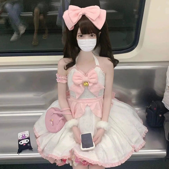 Sweet Kawaii Japanese Pink Maid Dress - SS69