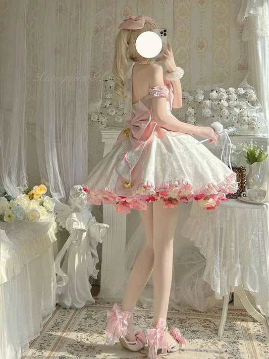 Sweet Kawaii Japanese Pink Maid Dress SS69