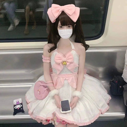Sweet Kawaii Japanese Pink Maid Dress SS69