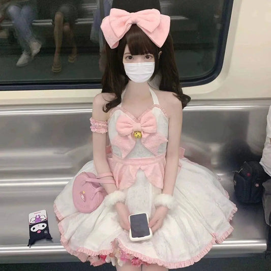 Sweet Kawaii Japanese Pink Maid Dress SS69