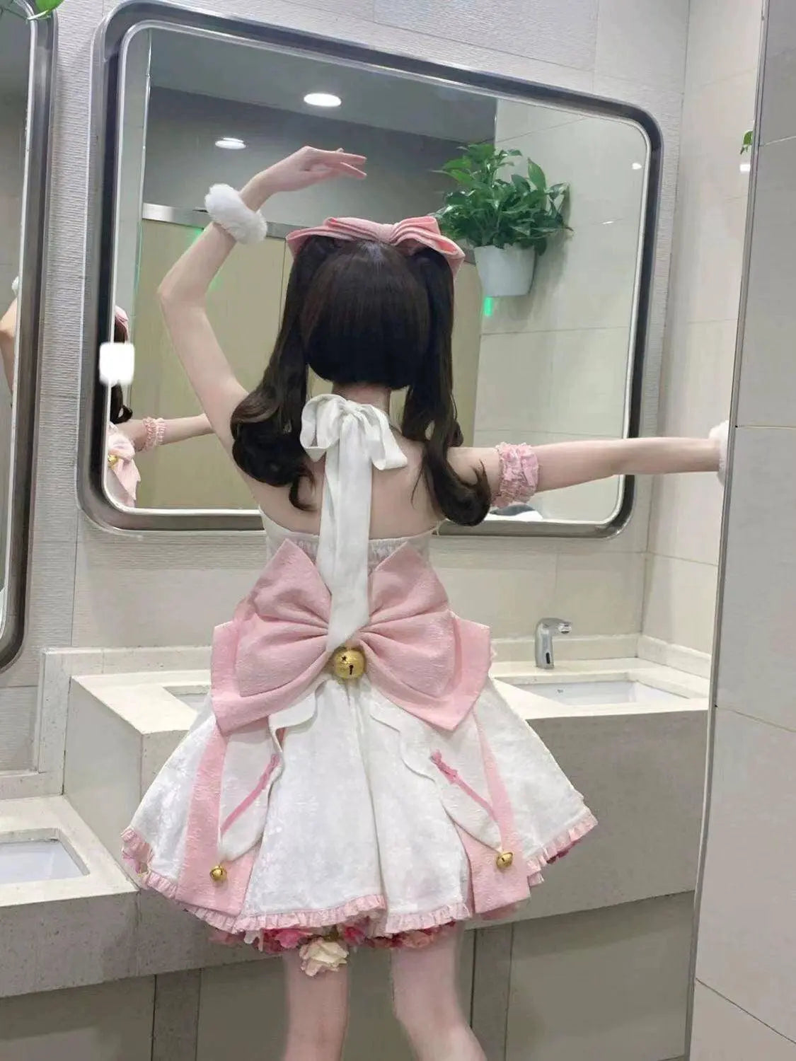 Sweet Kawaii Japanese Pink Maid Dress SS69