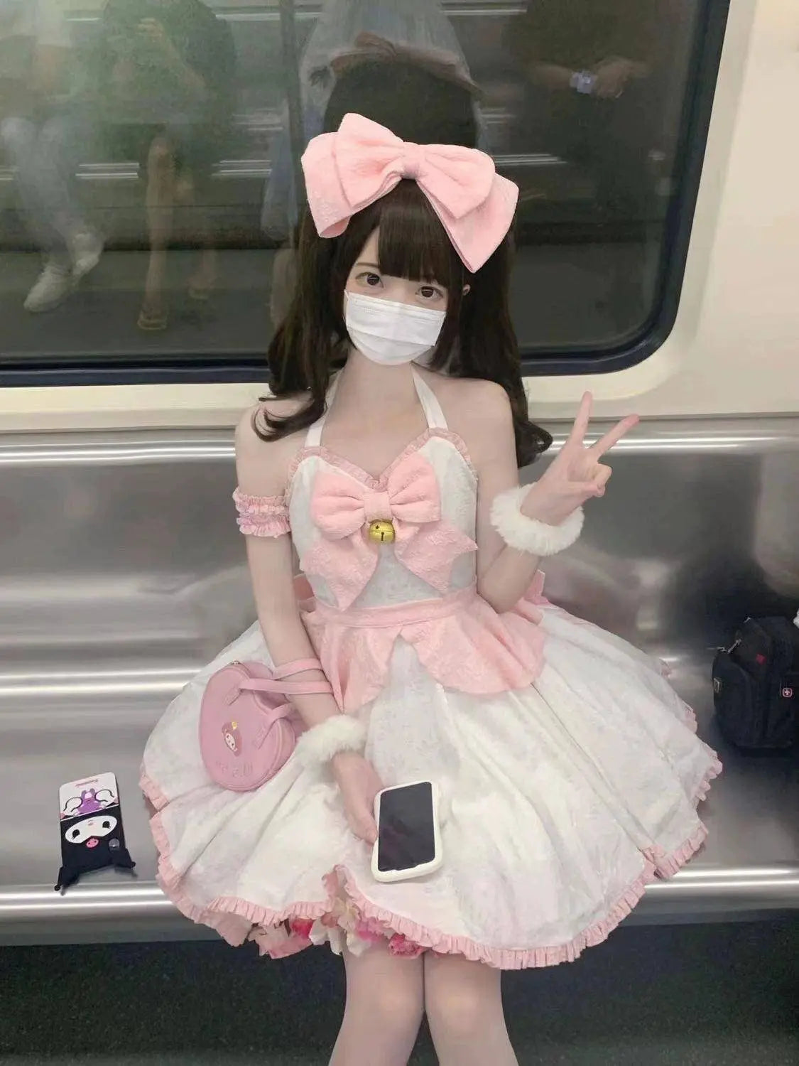 Sweet Kawaii Japanese Pink Maid Dress SS69