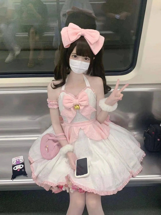 Sweet Kawaii Japanese Pink Maid Dress SS69