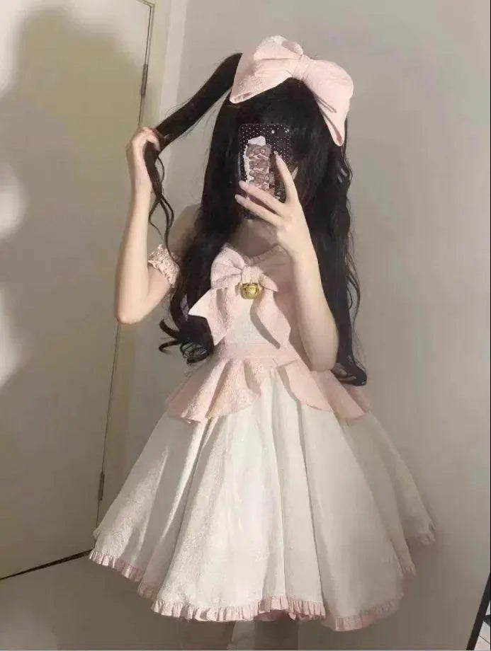 Sweet Kawaii Japanese Pink Maid Dress SS69