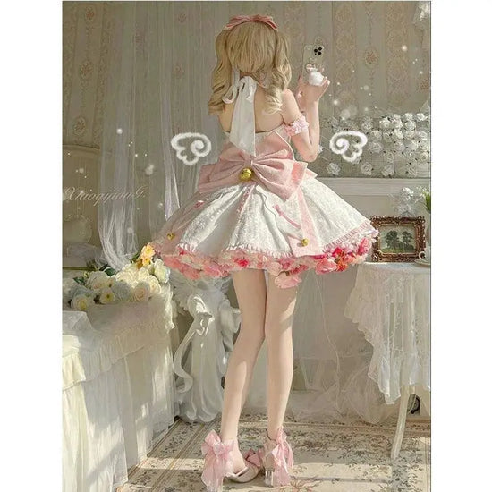 Sweet Kawaii Japanese Pink Maid Dress SS69 56.69 dress / L