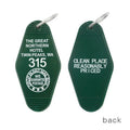 THE GREAT NORTHERN HOTEL TWIN PEAKS 315 KeyChain Keyring Tag Key Chains TV Show The Office Fans Funny Accessory SS69 6.69 315 white