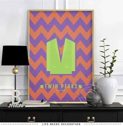 TV Play Series Twin Peaks Poster, Fire Walk With Me Wall Art, The Return Art Prints, David Lynch Artwork Twin Peaks Poster SS69