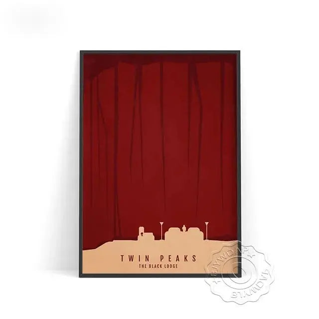 TV Play Series Twin Peaks Poster, Fire Walk With Me Wall Art, The Return Art Prints, David Lynch Artwork Twin Peaks Poster SS69 7.69 B / 13x18cm No Frame