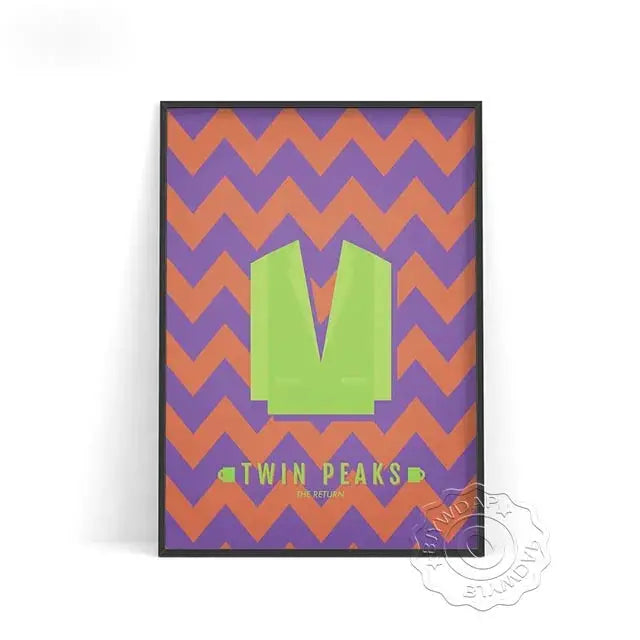 TV Play Series Twin Peaks Poster, Fire Walk With Me Wall Art, The Return Art Prints, David Lynch Artwork Twin Peaks Poster SS69 13.69 A / 40x50cm No Frame