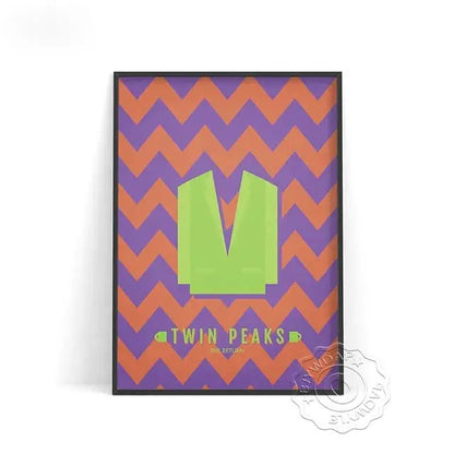 TV Play Series Twin Peaks Poster, Fire Walk With Me Wall Art, The Return Art Prints, David Lynch Artwork Twin Peaks Poster SS69 13.69 A / 40x50cm No Frame