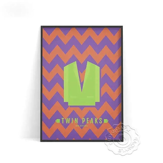 TV Play Series Twin Peaks Poster, Fire Walk With Me Wall Art, The Return Art Prints, David Lynch Artwork Twin Peaks Poster SS69 13.69 A / 40x50cm No Frame