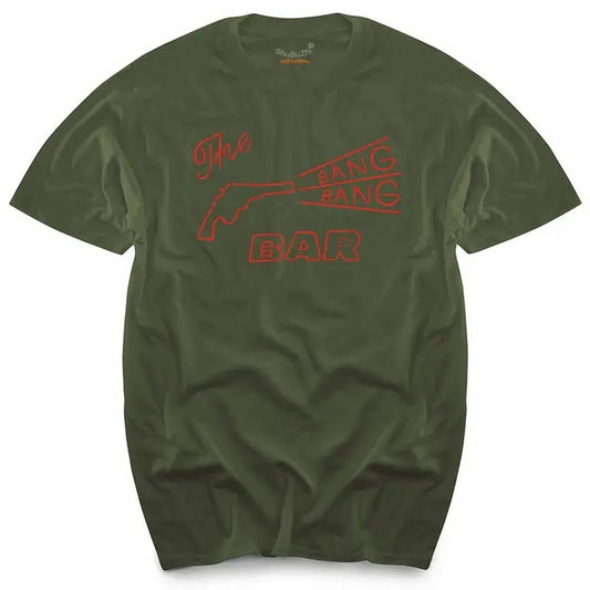 TWIN PEAKS - BANG BANG BAR - CULT TV/MOVIE - T-SHIRT - S to XL -  cotton men's top tees SS69 24.69 army green 1 / XXL