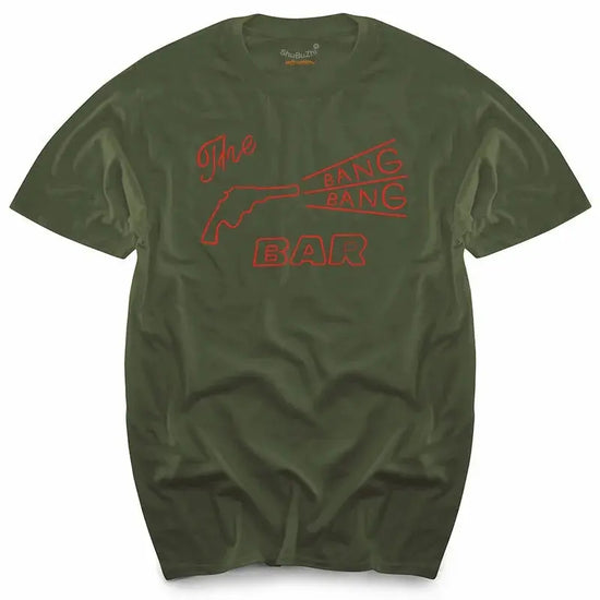 TWIN PEAKS - BANG BANG BAR - CULT TV/MOVIE - T-SHIRT - S to XL -  cotton men's top tees SS69 24.69 army green 1 / XXL