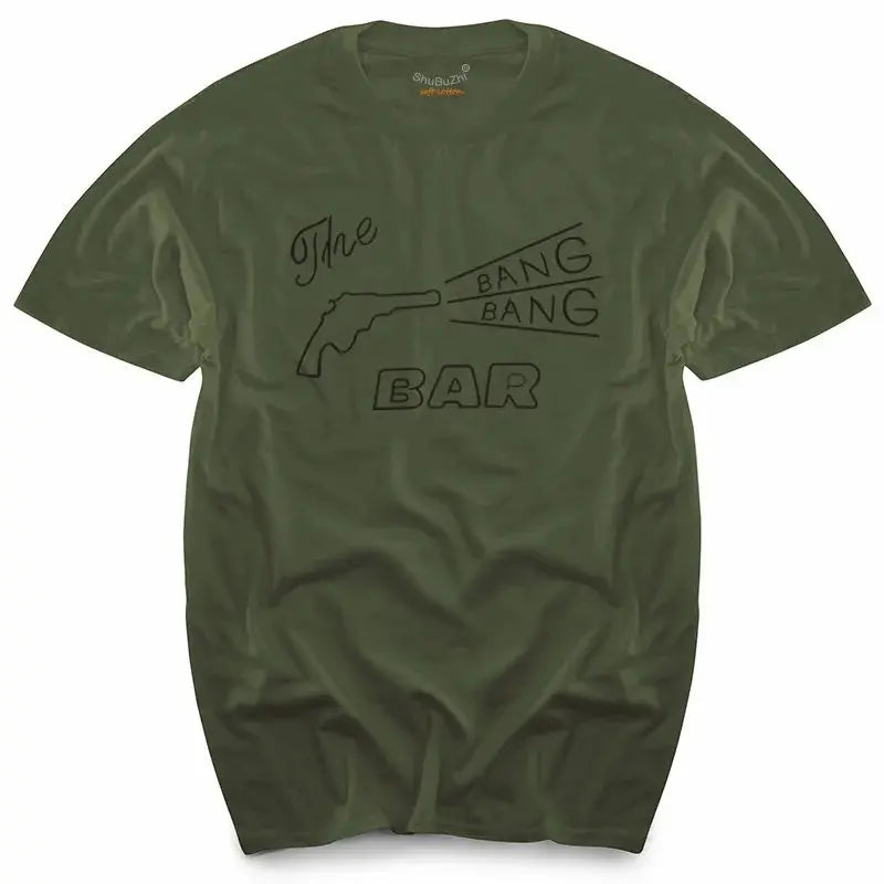 TWIN PEAKS - BANG BANG BAR - CULT TV/MOVIE - T-SHIRT - S to XL -  cotton men's top tees SS69 24.69 army green 2 / XXXL