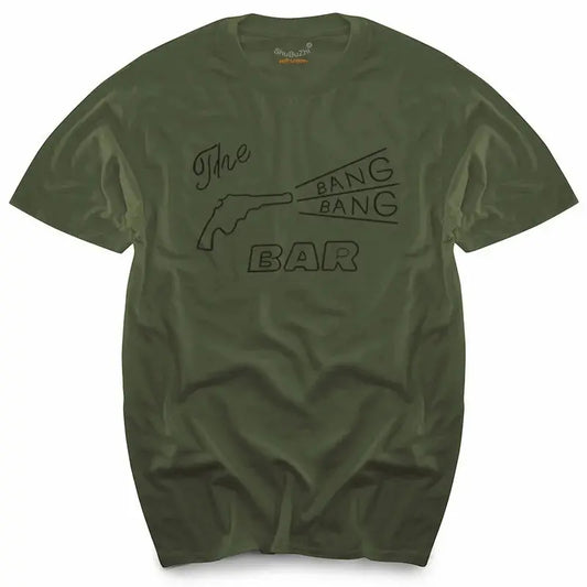 TWIN PEAKS - BANG BANG BAR - CULT TV/MOVIE - T-SHIRT - S to XL -  cotton men's top tees SS69 24.69 army green 2 / XXXL