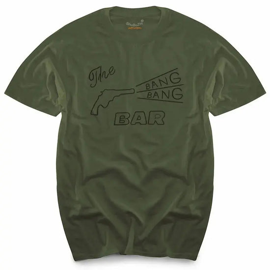 TWIN PEAKS - BANG BANG BAR - CULT TV/MOVIE - T-SHIRT - S to XL -  cotton men's top tees SS69 24.69 army green 2 / XXXL