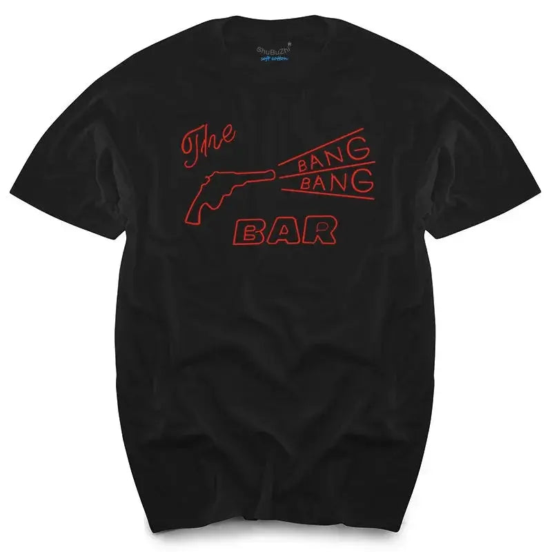 TWIN PEAKS - BANG BANG BAR - CULT TV/MOVIE - T-SHIRT - S to XL -  cotton men's top tees SS69 21.69 black / L
