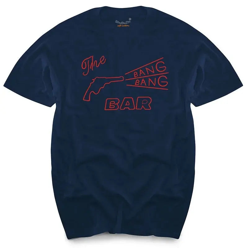 TWIN PEAKS - BANG BANG BAR - CULT TV/MOVIE - T-SHIRT - S to XL -  cotton men's top tees SS69 20.69 navy 1 / XS
