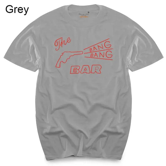 TWIN PEAKS - BANG BANG BAR - CULT TV/MOVIE - T-SHIRT - S to XL -  cotton men's top tees SS69 24.69 grey 1 / XXXL