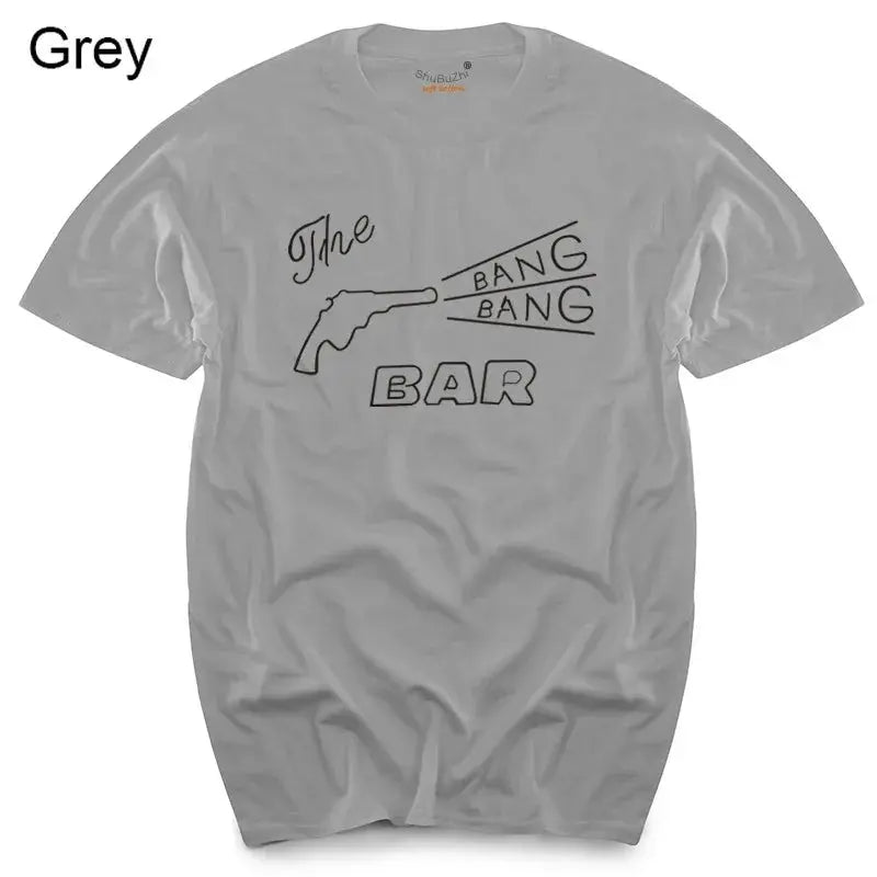 TWIN PEAKS - BANG BANG BAR - CULT TV/MOVIE - T-SHIRT - S to XL -  cotton men's top tees SS69 21.69 grey 2 / L
