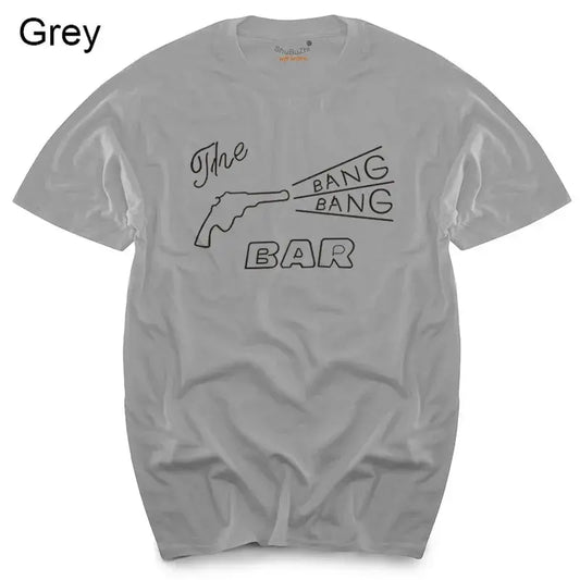 TWIN PEAKS - BANG BANG BAR - CULT TV/MOVIE - T-SHIRT - S to XL -  cotton men's top tees SS69 21.69 grey 2 / L