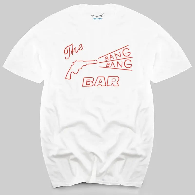 TWIN PEAKS - BANG BANG BAR - CULT TV/MOVIE - T-SHIRT - S to XL -  cotton men's top tees SS69 24.69 white / XXXL
