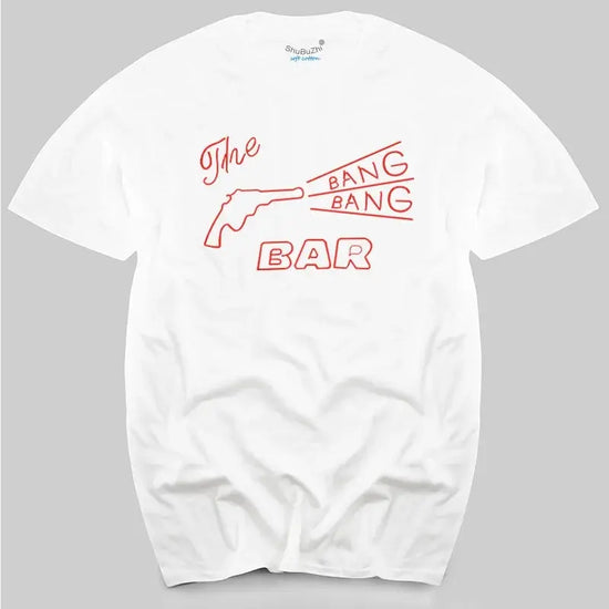 TWIN PEAKS - BANG BANG BAR - CULT TV/MOVIE - T-SHIRT - S to XL -  cotton men's top tees SS69 24.69 white / XXXL