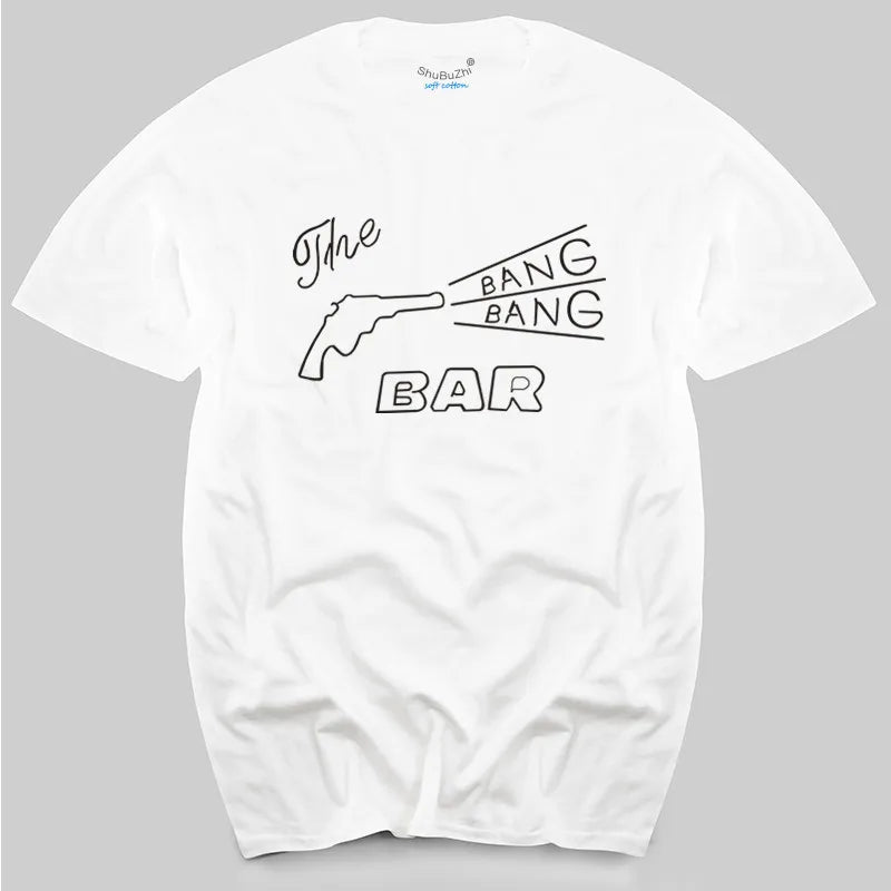 TWIN PEAKS - BANG BANG BAR - CULT TV/MOVIE - T-SHIRT - S to XL -  cotton men's top tees SS69 21.69 white 1 / L