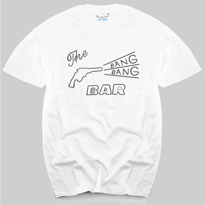 TWIN PEAKS - BANG BANG BAR - CULT TV/MOVIE - T-SHIRT - S to XL -  cotton men's top tees SS69 21.69 white 1 / L