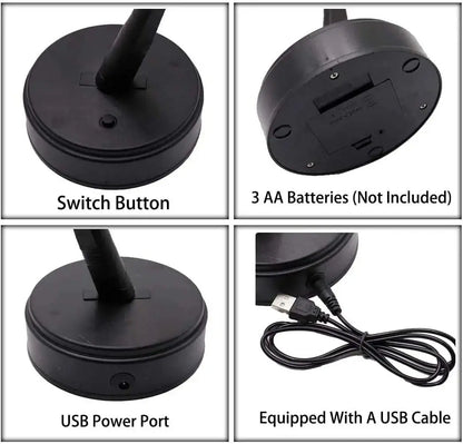 Table Tree Night Light USB/Battery Powered Touch Switch Artificial Bonsai Cherry Blossom Desktop Tree LED Lamp Light Decoration SS69