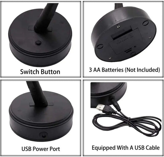 Table Tree Night Light USB/Battery Powered Touch Switch Artificial Bonsai Cherry Blossom Desktop Tree LED Lamp Light Decoration SS69